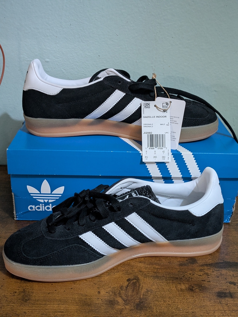 Adidas Gazelle Indoor Men’s Shoes - Black/White